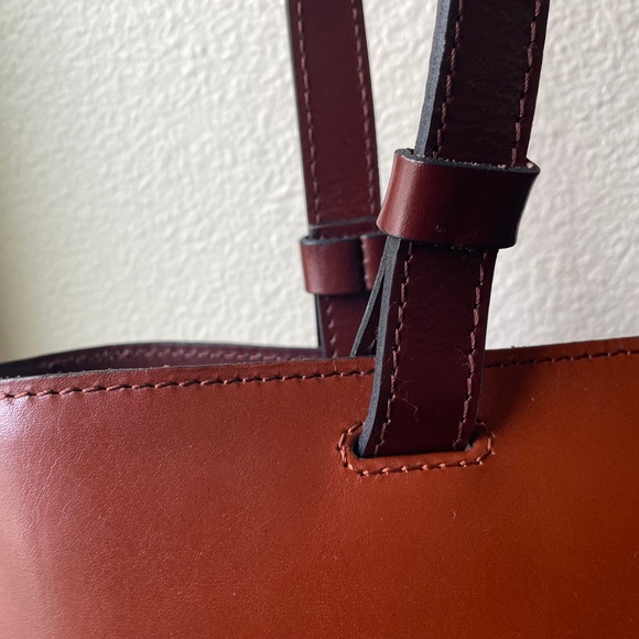 Patricia Nash Tote Bag NEW Braden Tote Color Block Leather Brown Green - Picture 11 of 12